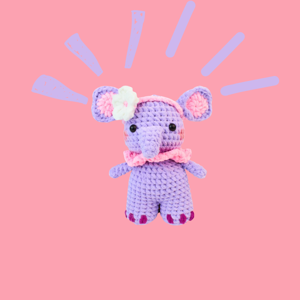 Joyful Elephant Crochet Pattern