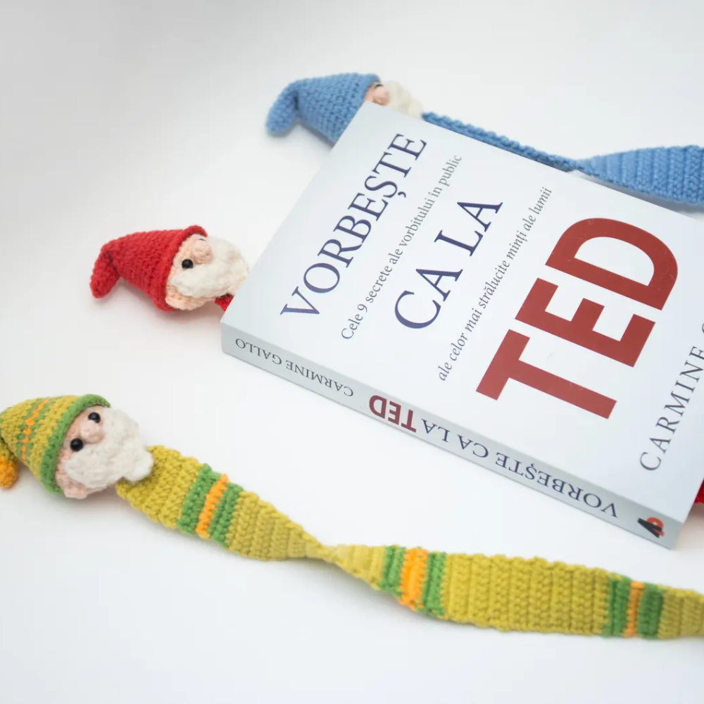 Gnome Bookmark Crochet Pattern