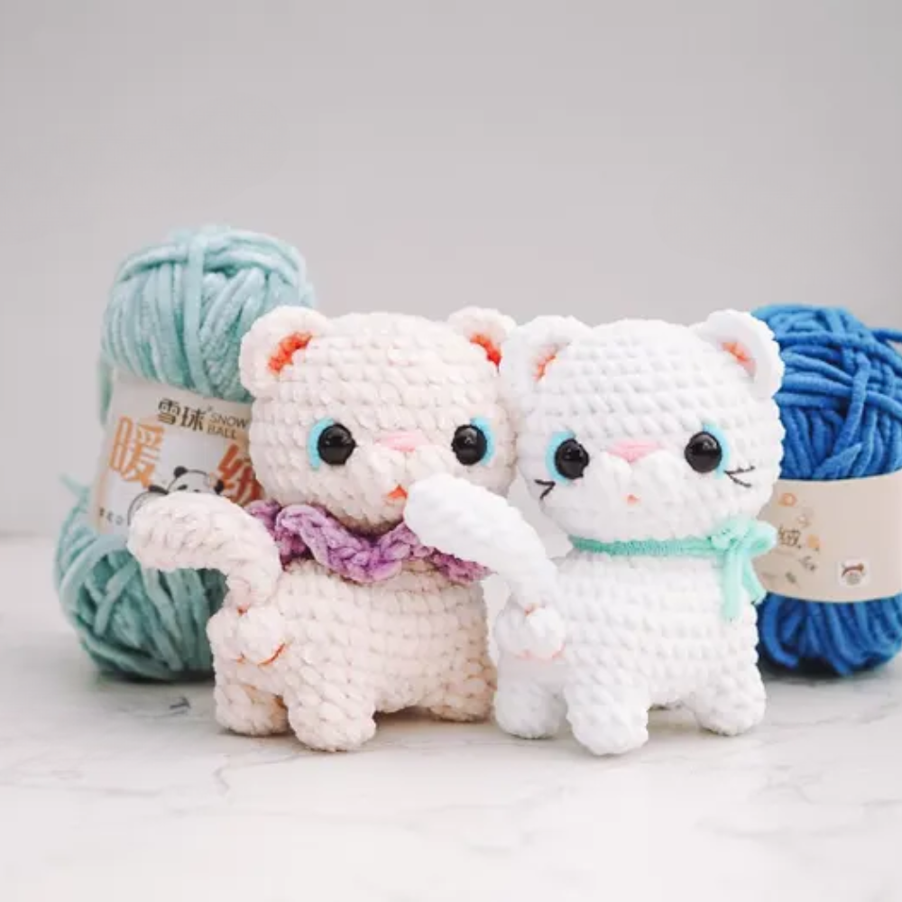 Fluffy Kitty Friend Crochet Pattern