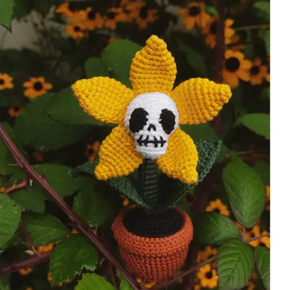 Spooky Sunflower Crochet Pattern