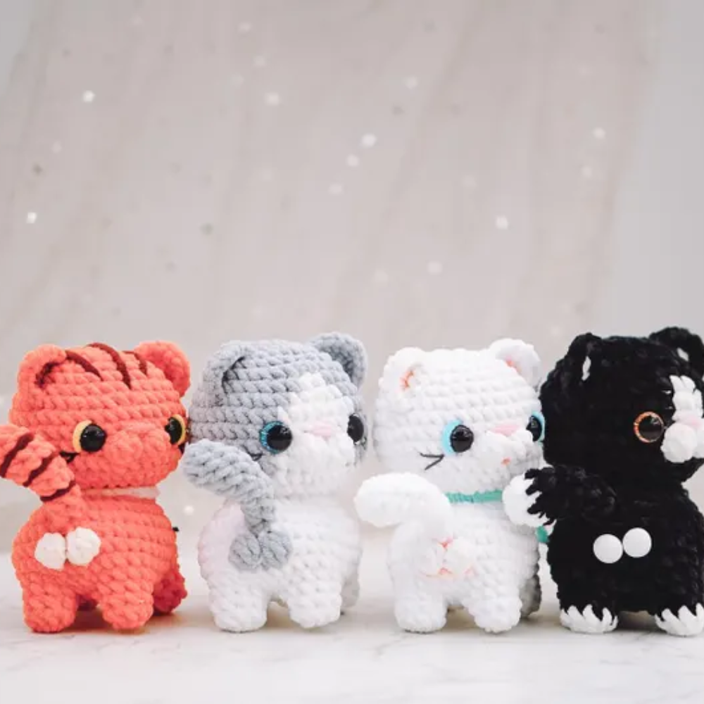 Fluffy Kitty Friend Crochet Pattern