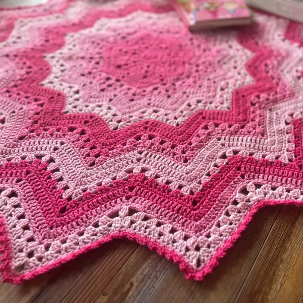 Sweet Starburst Blanket Crochet Pattern
