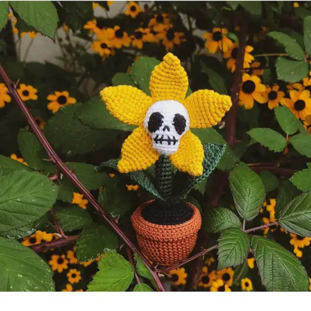 Spooky Sunflower Crochet Pattern
