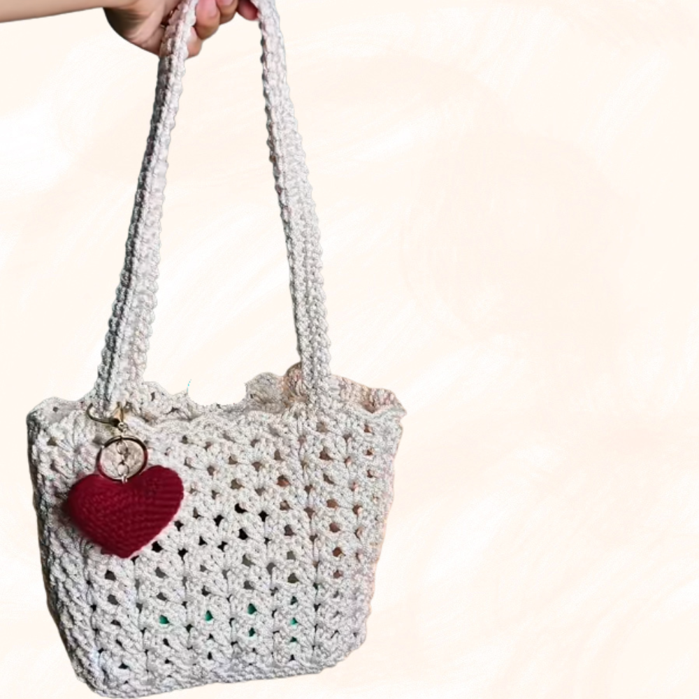 Lacy Tote Bag Crochet Pattern