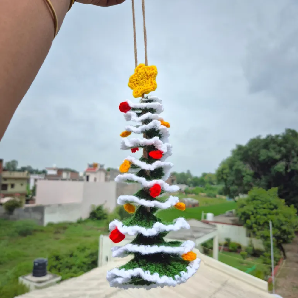 Christmas Tree Wind Spinner Crochet Pattern