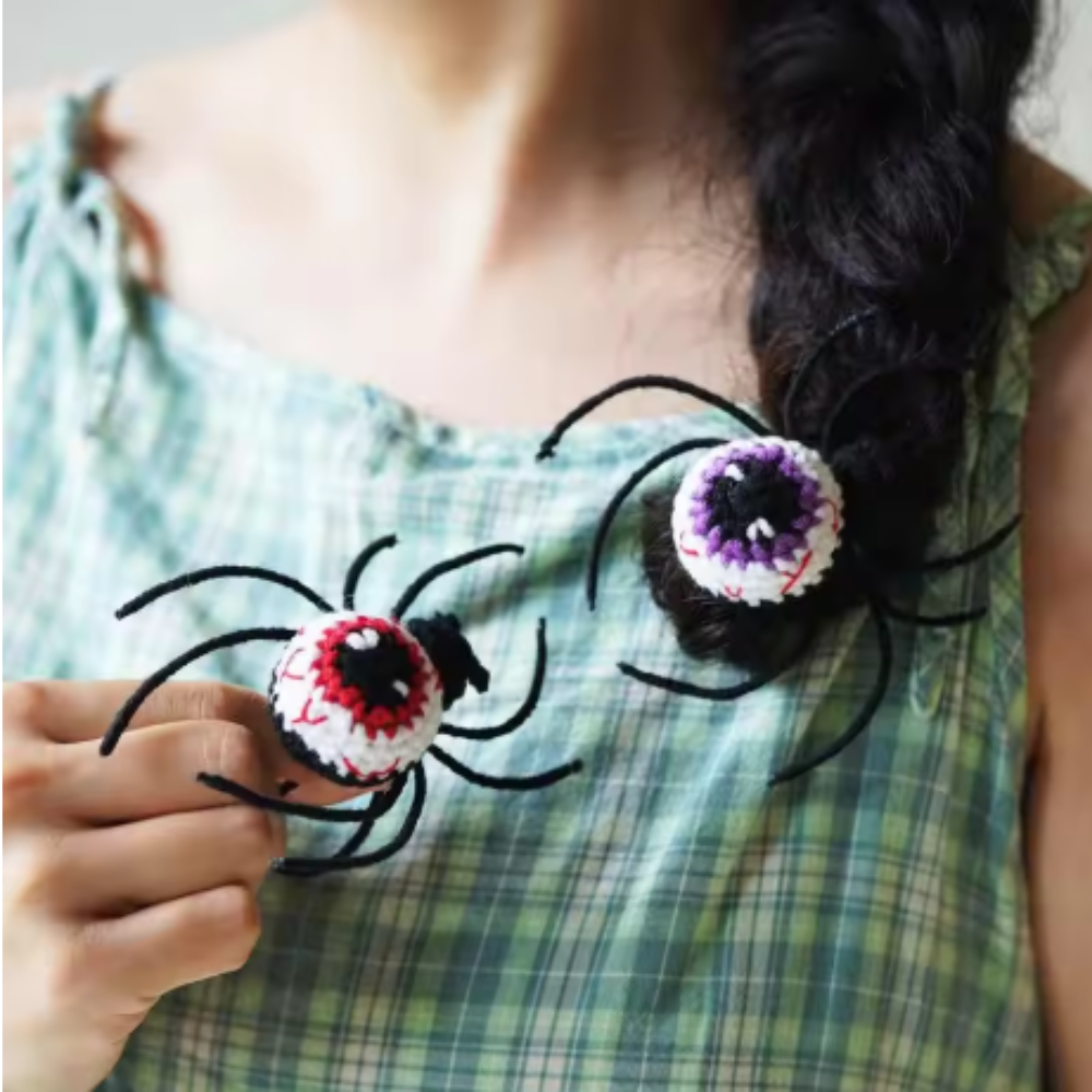 Eyeball Spider Crochet Pattern