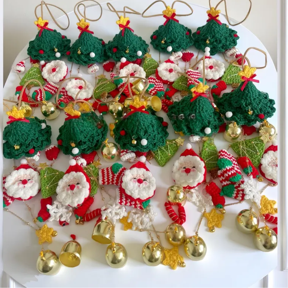 2-in-1 Christmas Hanging Ornaments Crochet Pattern