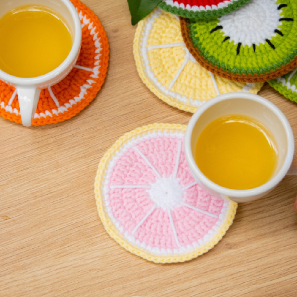Combo 7 in 1 Fruit Coasters Crochet Pattern