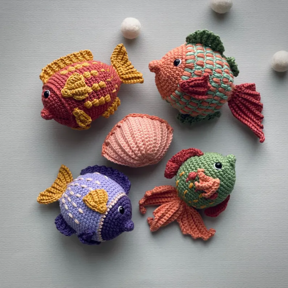 Ocean Treasures Crochet Pattern Set