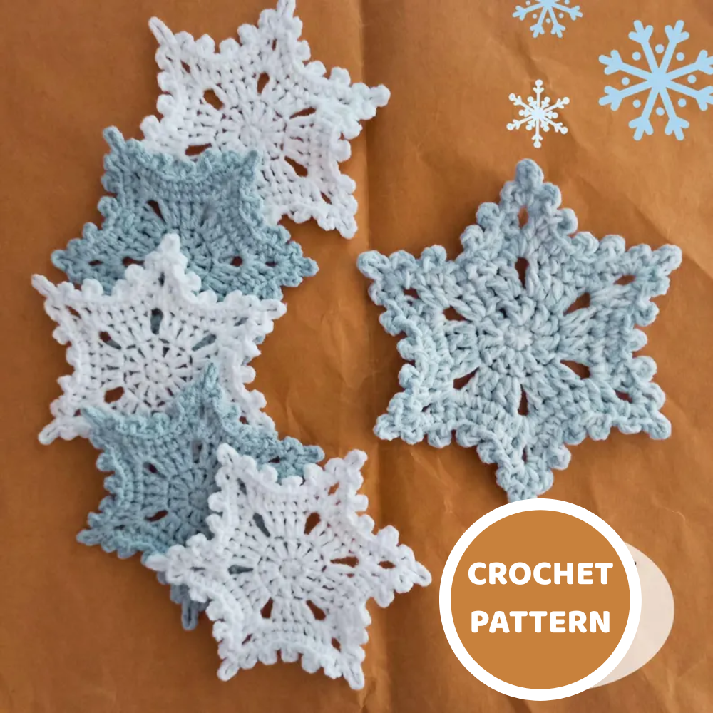 Snowflake Coaster Crochet Pattern