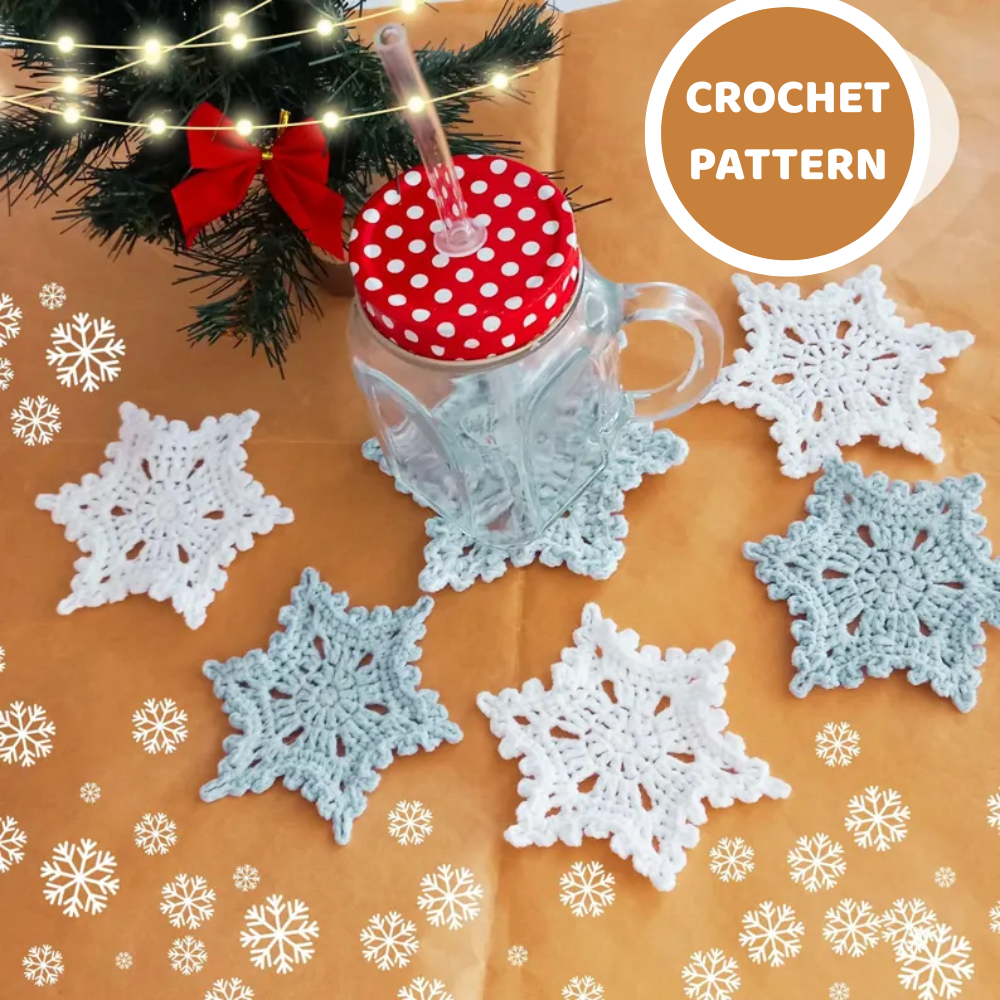 Snowflake Coaster Crochet Pattern