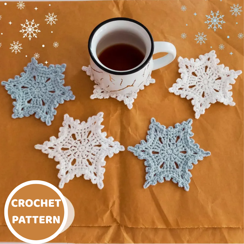Snowflake Coaster Crochet Pattern