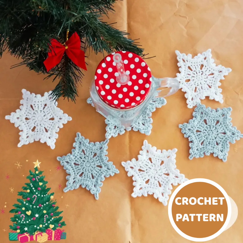 Snowflake Coaster Crochet Pattern
