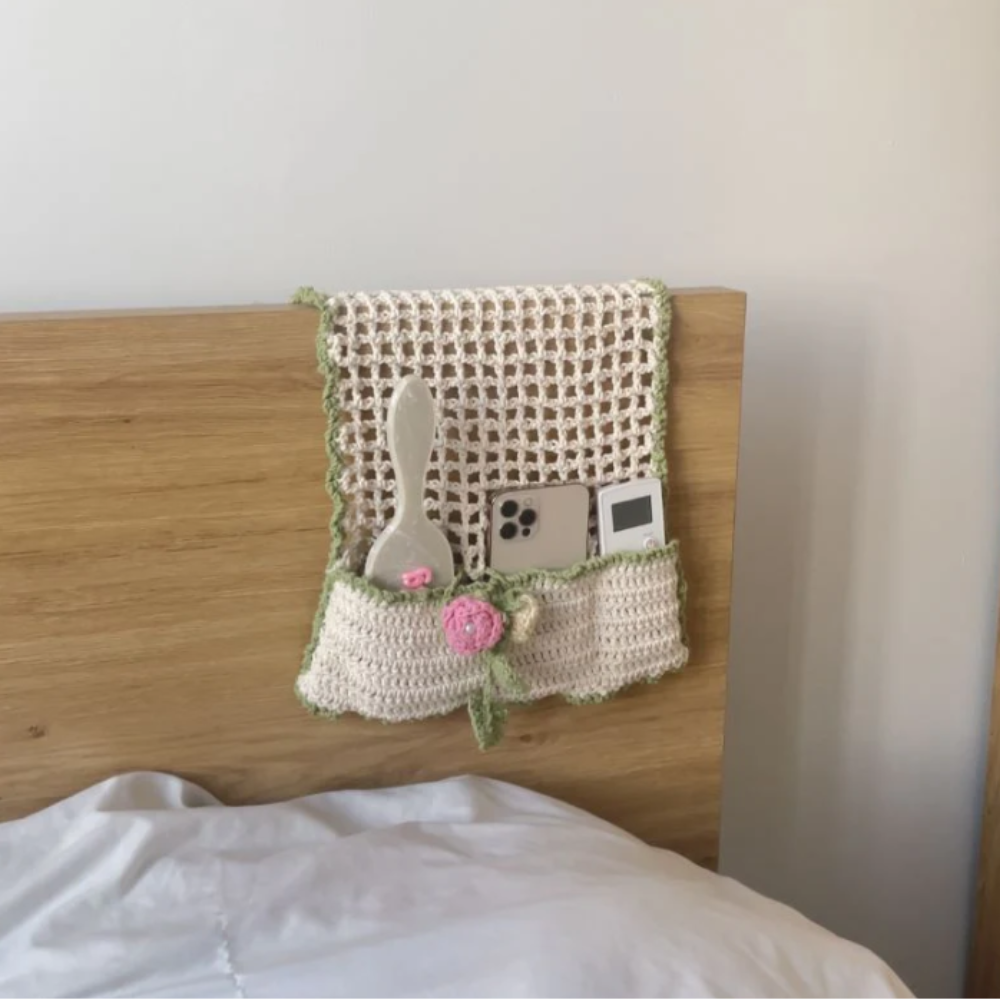 Bedside Pocket Organizer Crochet Pattern
