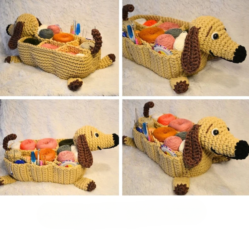 Puppy Storage Organizer Crochet Pattern