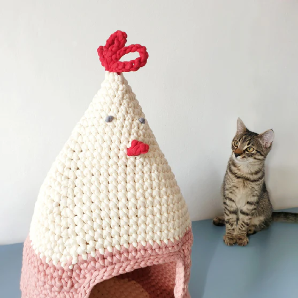 Chicky Kitty Cat House Crochet Pattern