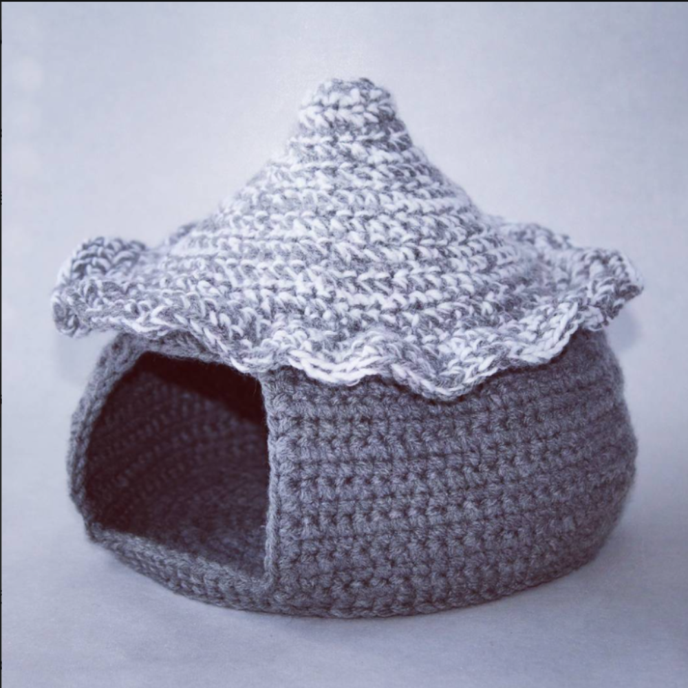 2-in-1 Cat House Crochet Pattern Set
