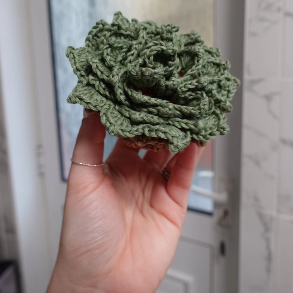 Rustic Bloom Coaster Crochet Pattern