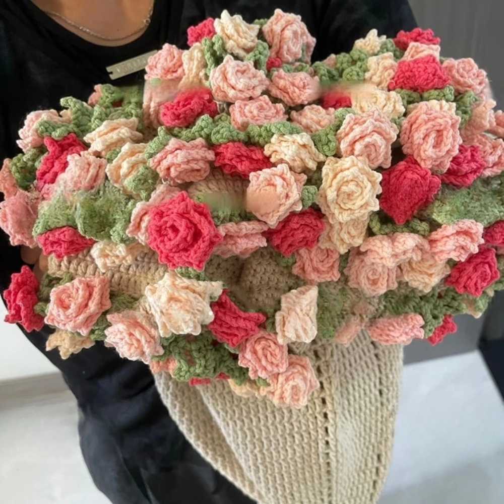 Everbloom Rose Blanket Crochet Pattern