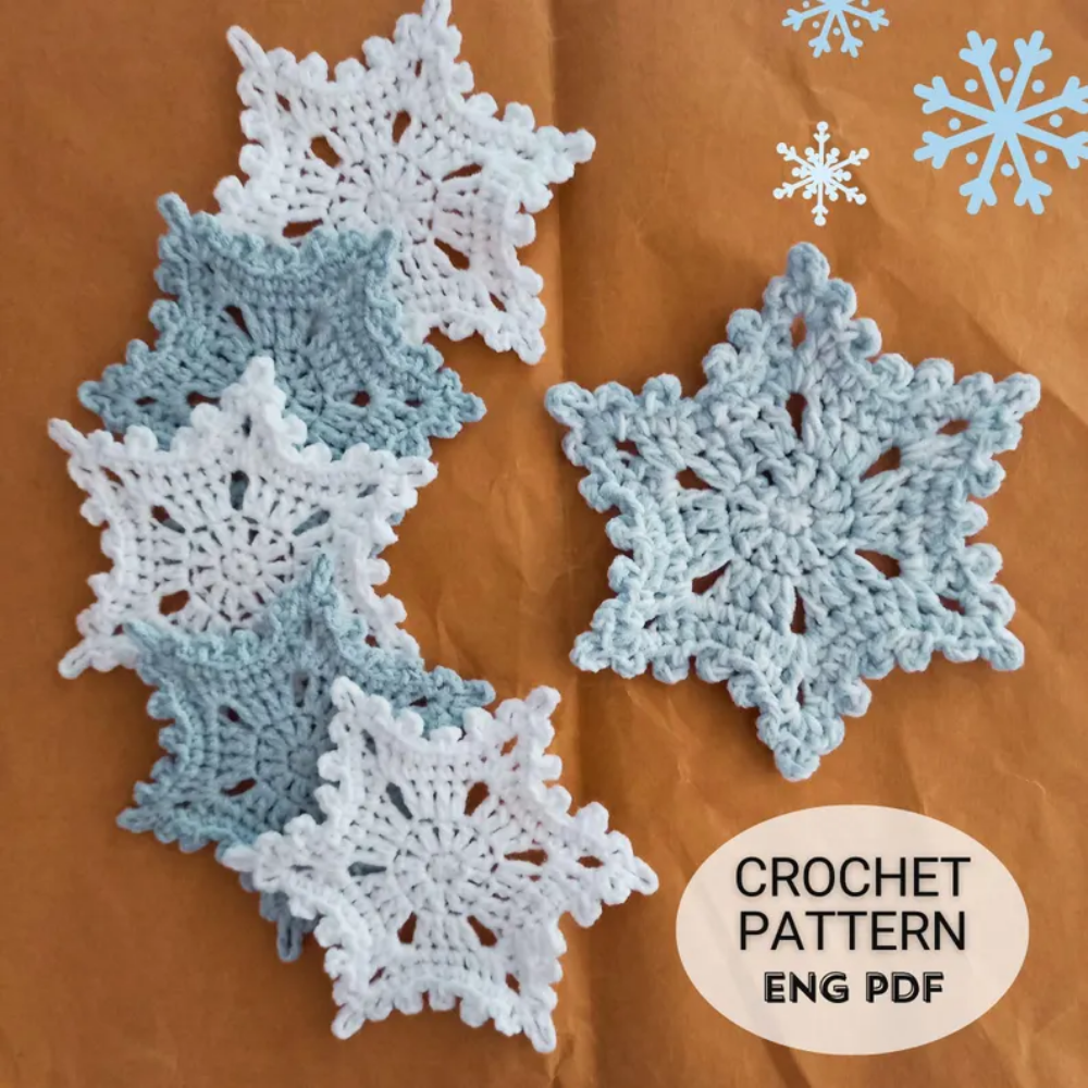 Christmas Coaster Crochet Pattern Set