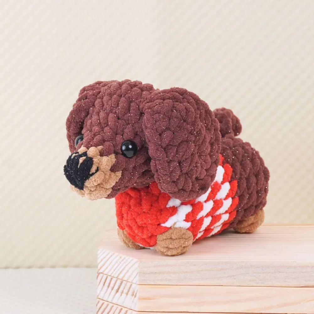 3 -in- 1 Sausage Dog Family Crochet Pattern