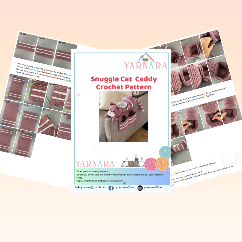 Snuggle Cat Caddy Crochet Pattern