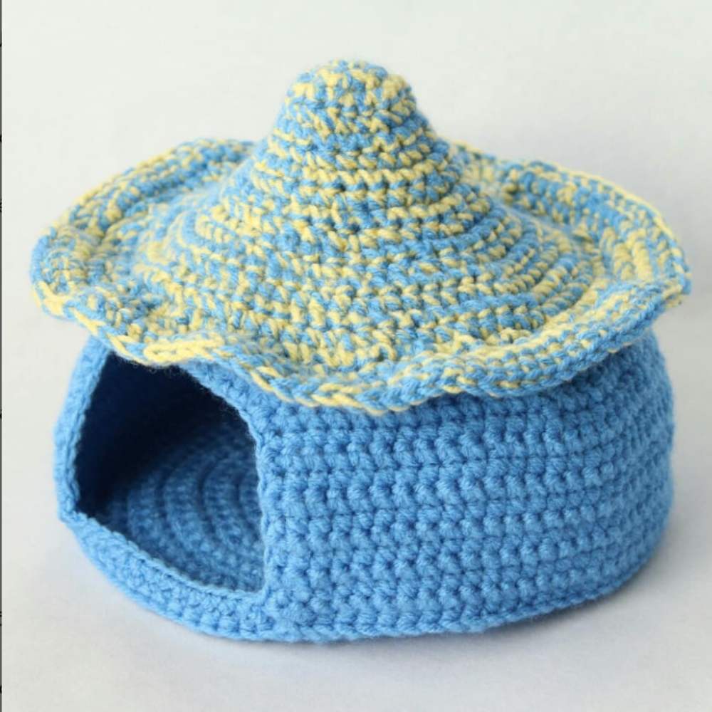 2-in-1 Cat House Crochet Pattern Set
