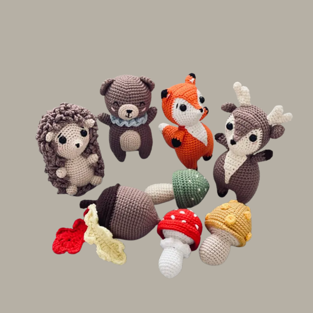 Forest Friends Crochet Pattern Set