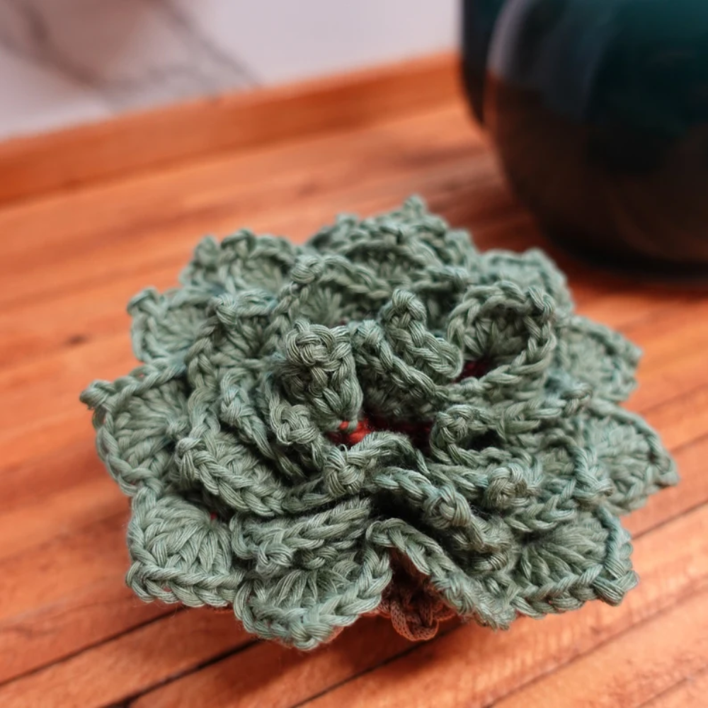 Rustic Bloom Coaster Crochet Pattern