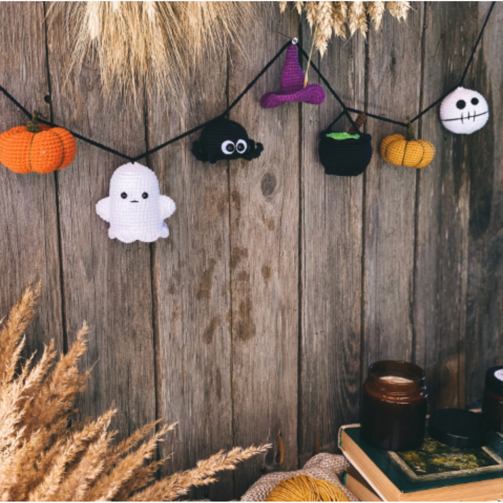 Halloween Amigurumi Garland Crochet Pattern