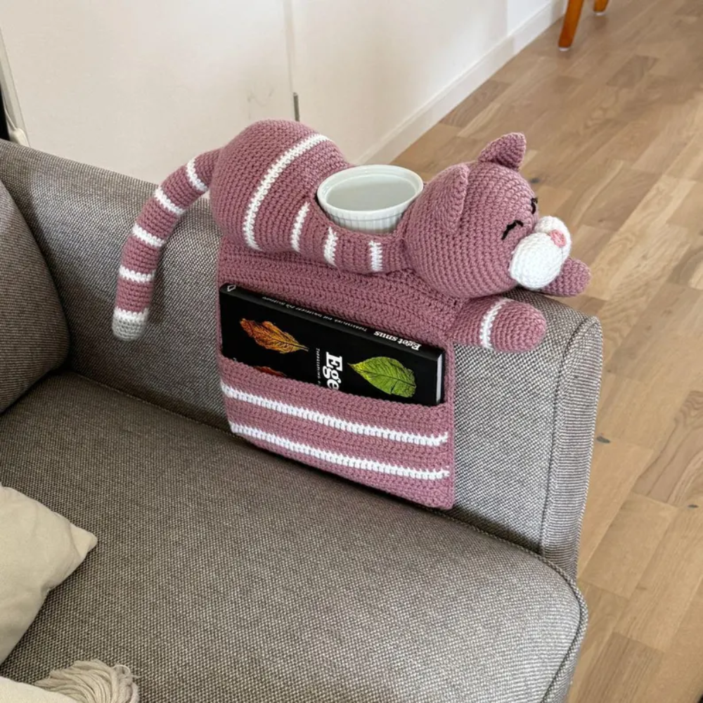 Snuggle Cat Caddy Crochet Pattern