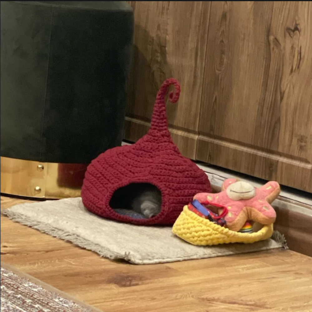 2-in-1 Cat House Crochet Pattern Set