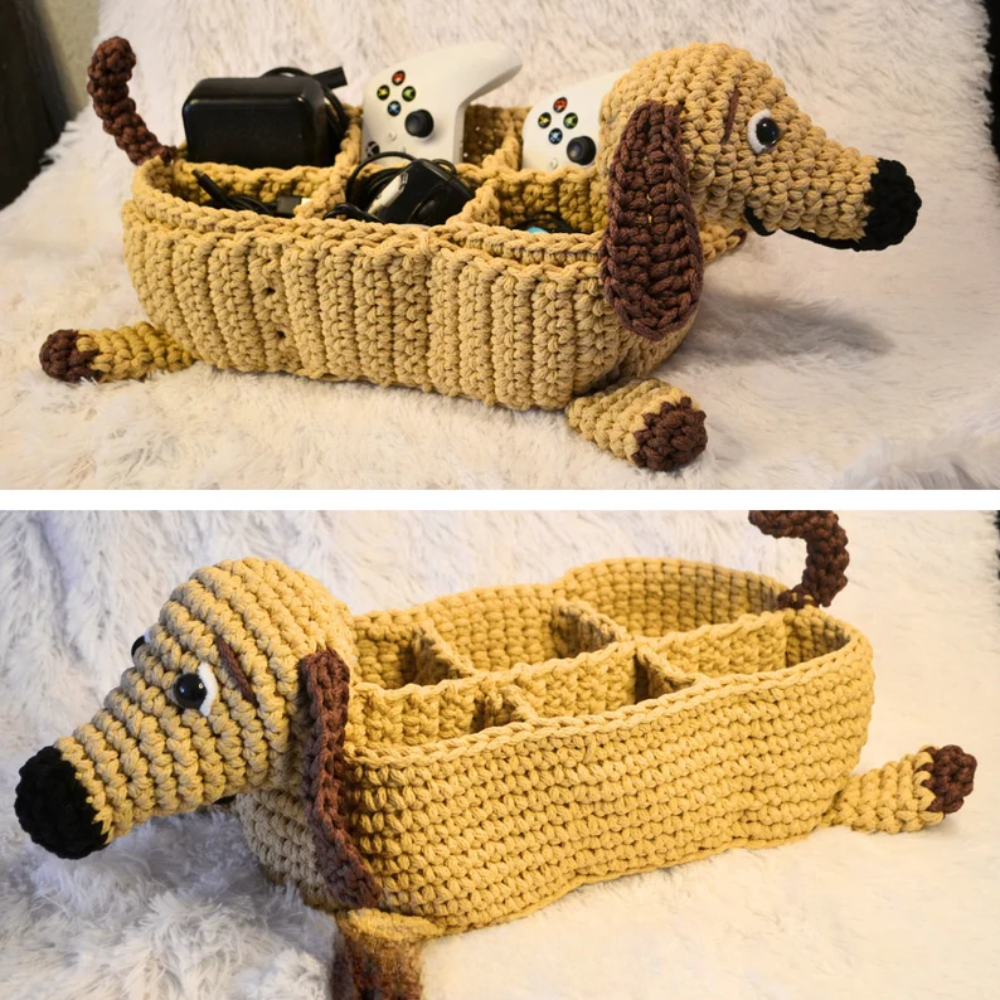 Puppy Storage Organizer Crochet Pattern