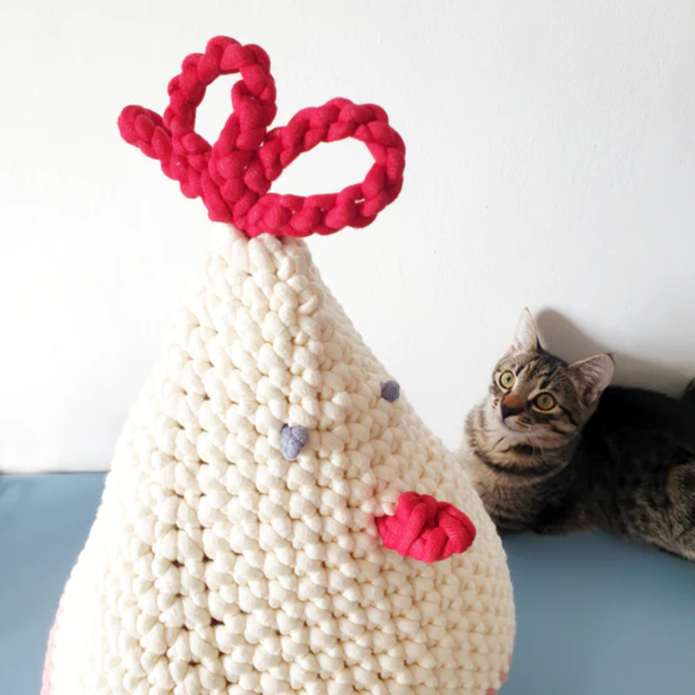 Chicky Kitty Cat House Crochet Pattern