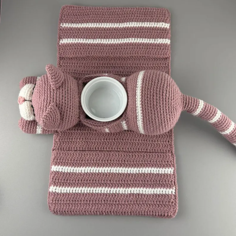 Snuggle Cat Caddy Crochet Pattern