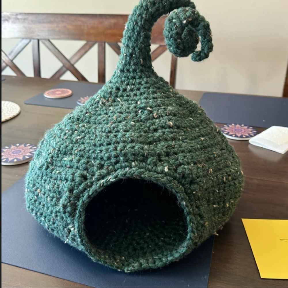2-in-1 Cat House Crochet Pattern Set