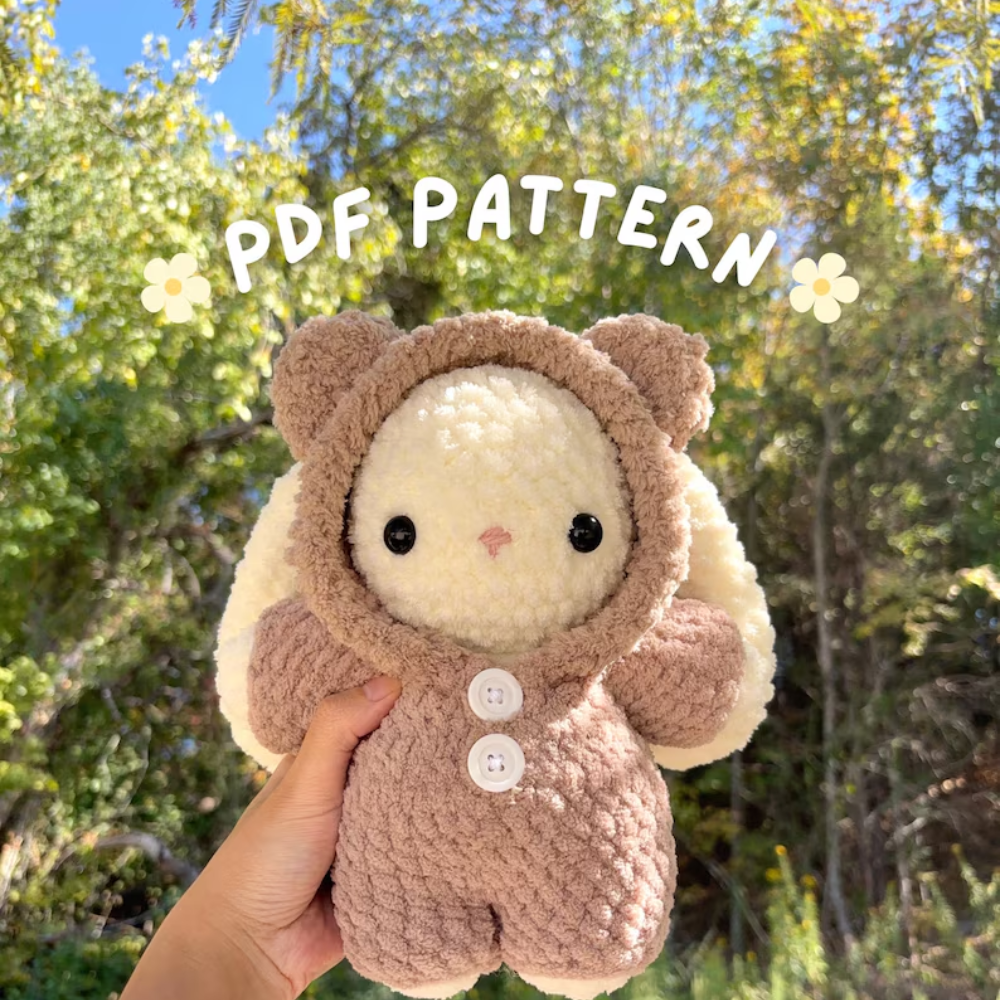 Teddy & Cotton Bunny 2 in 1 Crochet Pattern