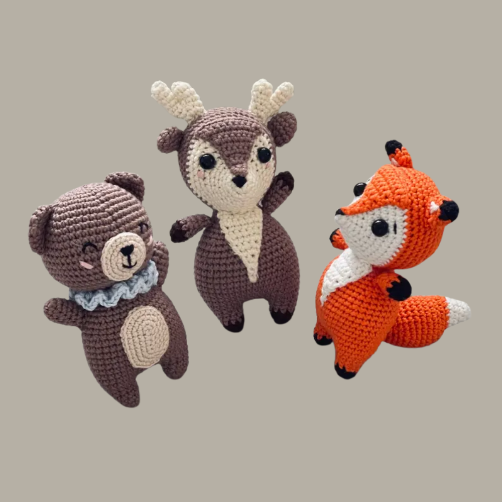 Forest Friends Crochet Pattern Set