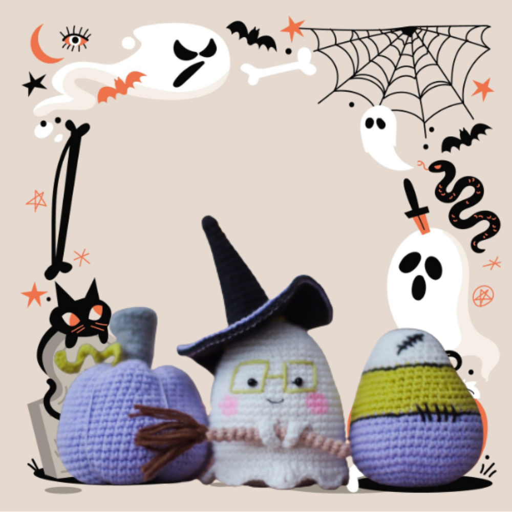 Cute Spooky Friends Crochet Pattern