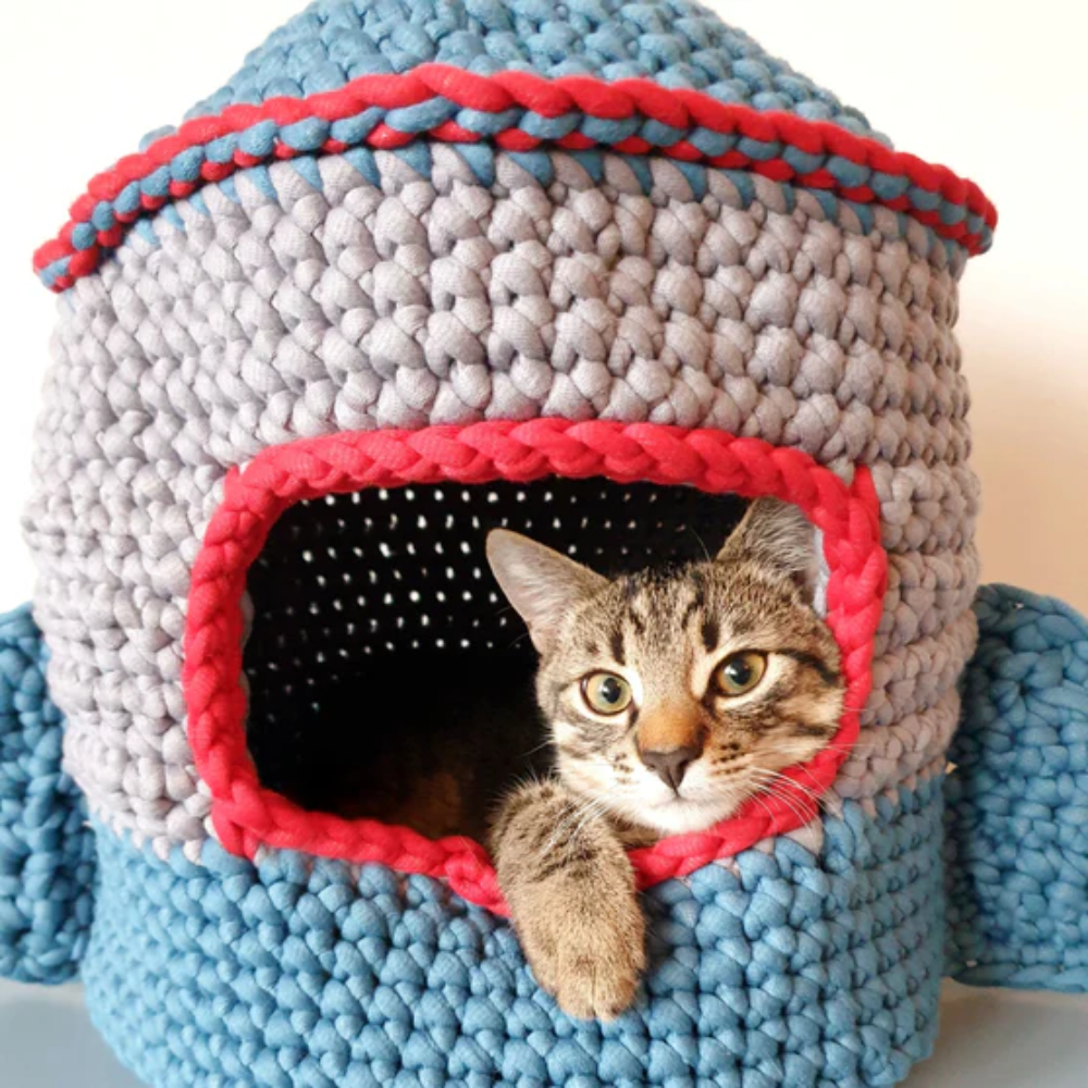 4-in-1 Cat House Crochet Pattern