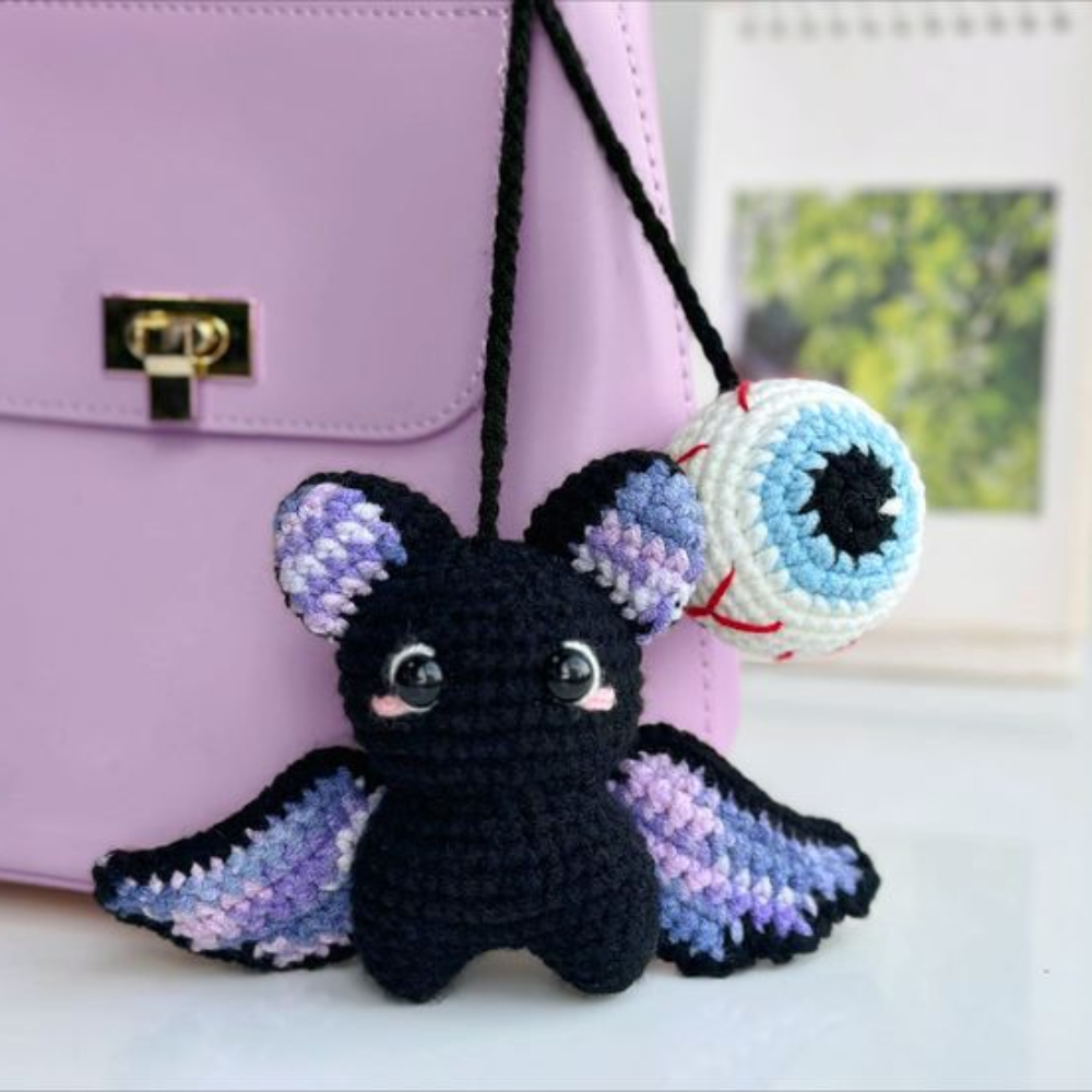 Spooky Bat & Eyeballs Crochet Pattern