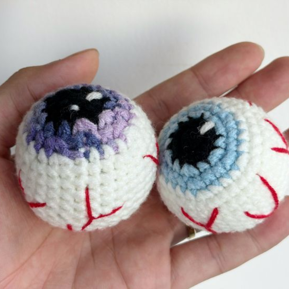 Spooky Bat & Eyeballs Crochet Pattern