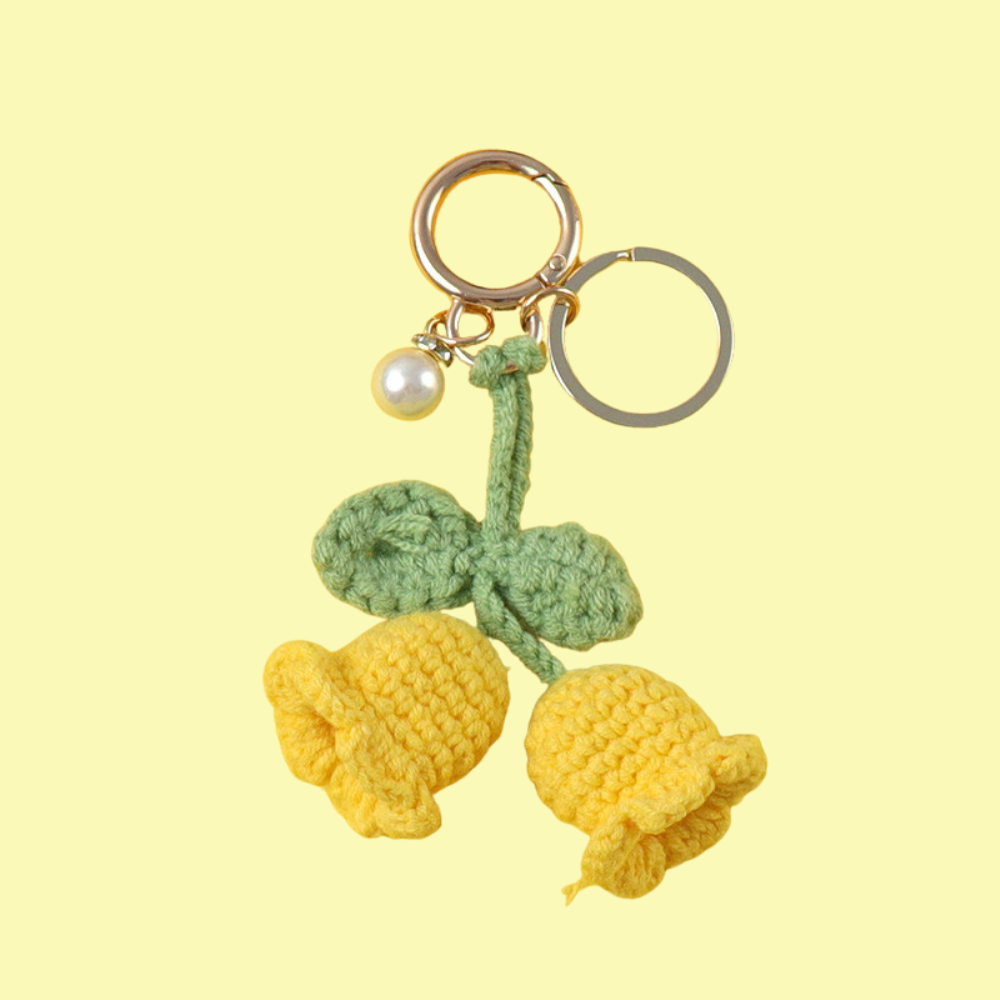 Tulip Keychain Crochet Pattern