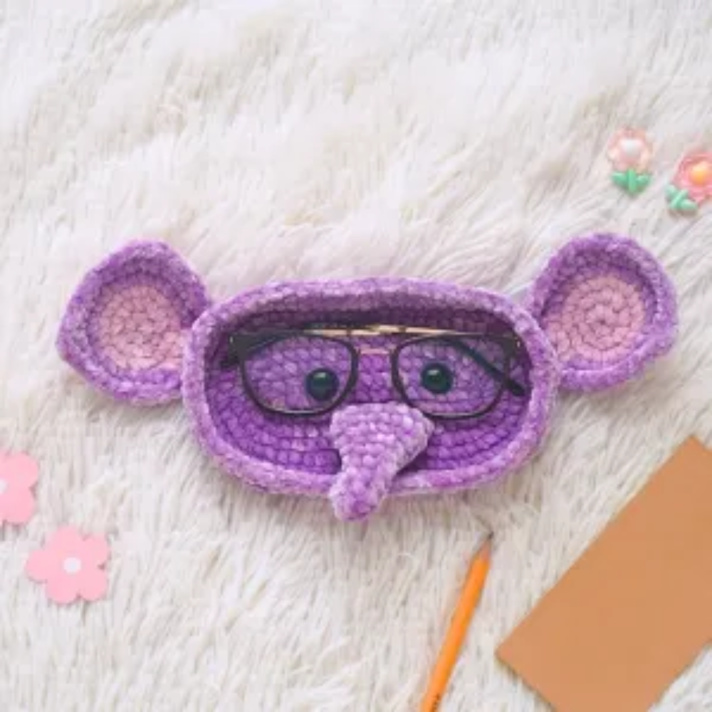 Combo 6 in 1 Cute Critter Eyeglasses Holder Crochet Pattern