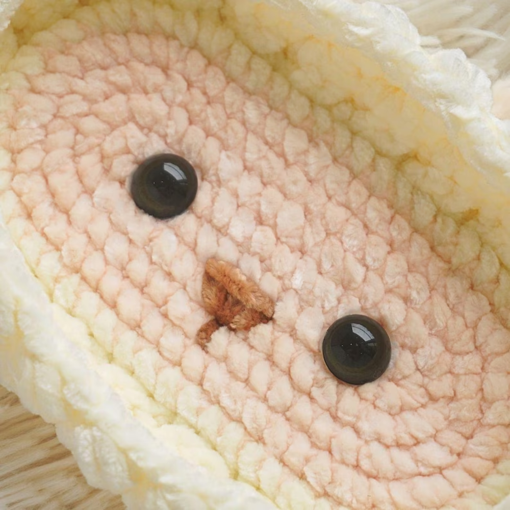 Sheep Eyeglasses Holder Crochet Pattern