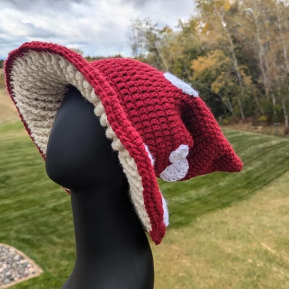 Mushroom Witch Hat Crochet Pattern