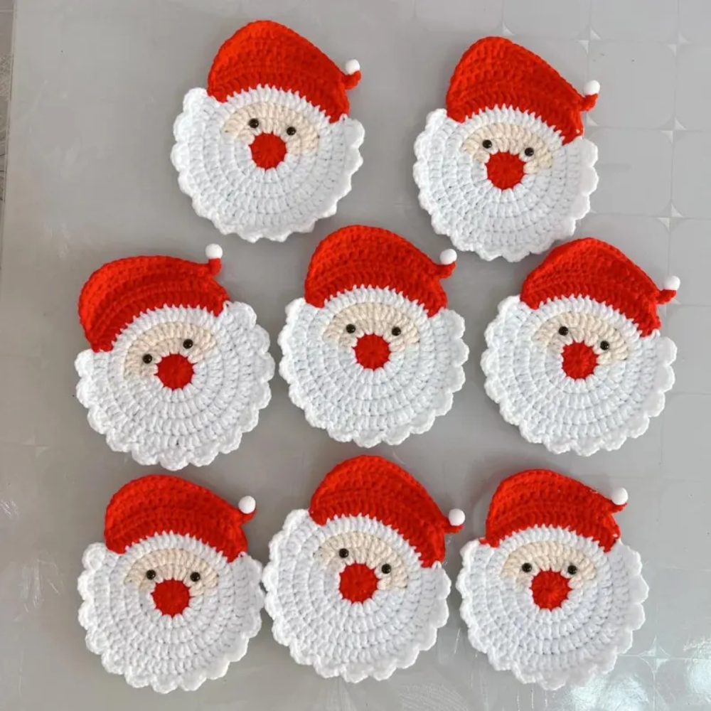 Christmas Coaster Crochet Pattern Set