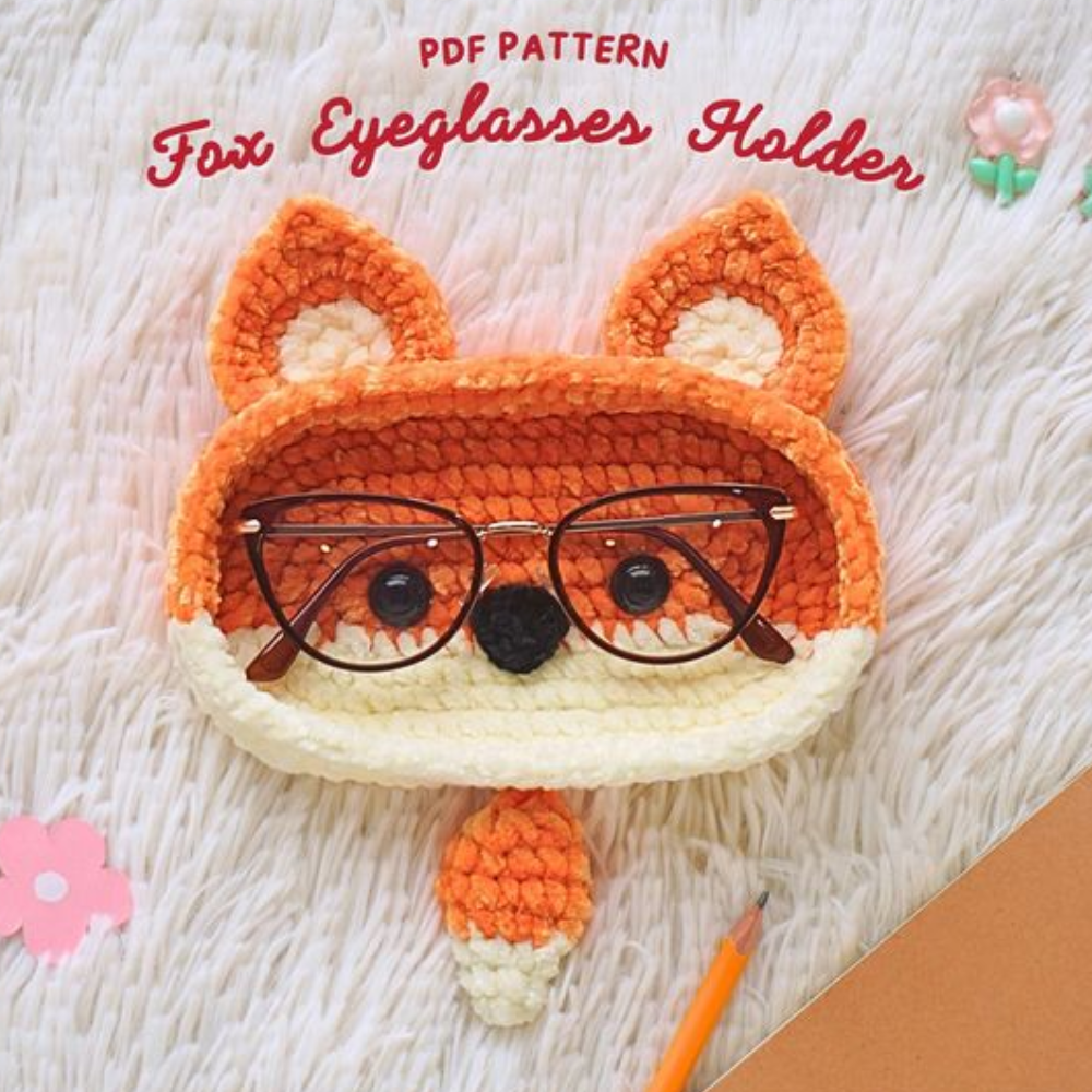 Combo 6 in 1 Cute Critter Eyeglasses Holder Crochet Pattern