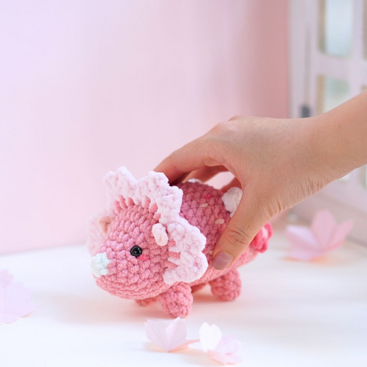 Gentle Triceratops Crochet Pattern