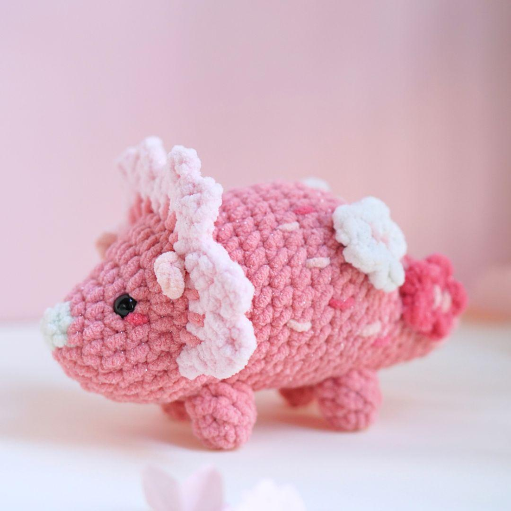 Gentle Triceratops Crochet Pattern